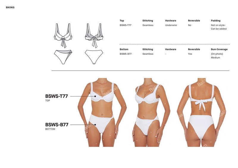 Swimwear design sketches
