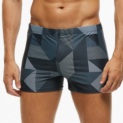 Geometric Pattern Swim Trunks